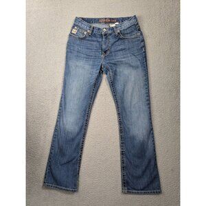 Cinch Ian Jeans Mens 33x32 (Measures 31x30) Slim Boot Western Blue